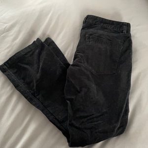 Black corduroy J Crew pants